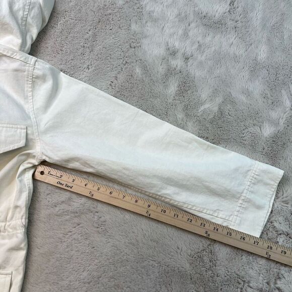 The Group Babaton White Military Utility Nook Jacket Size Small Pockets Button U - Picture 10 of 14